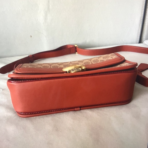 Coach Studio Shoulder Bag In Signature Canvas Brass/Tan/Rust - Picture 4 of 6